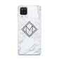 Personalised Marble Customised Initials Samsung A12 Case
