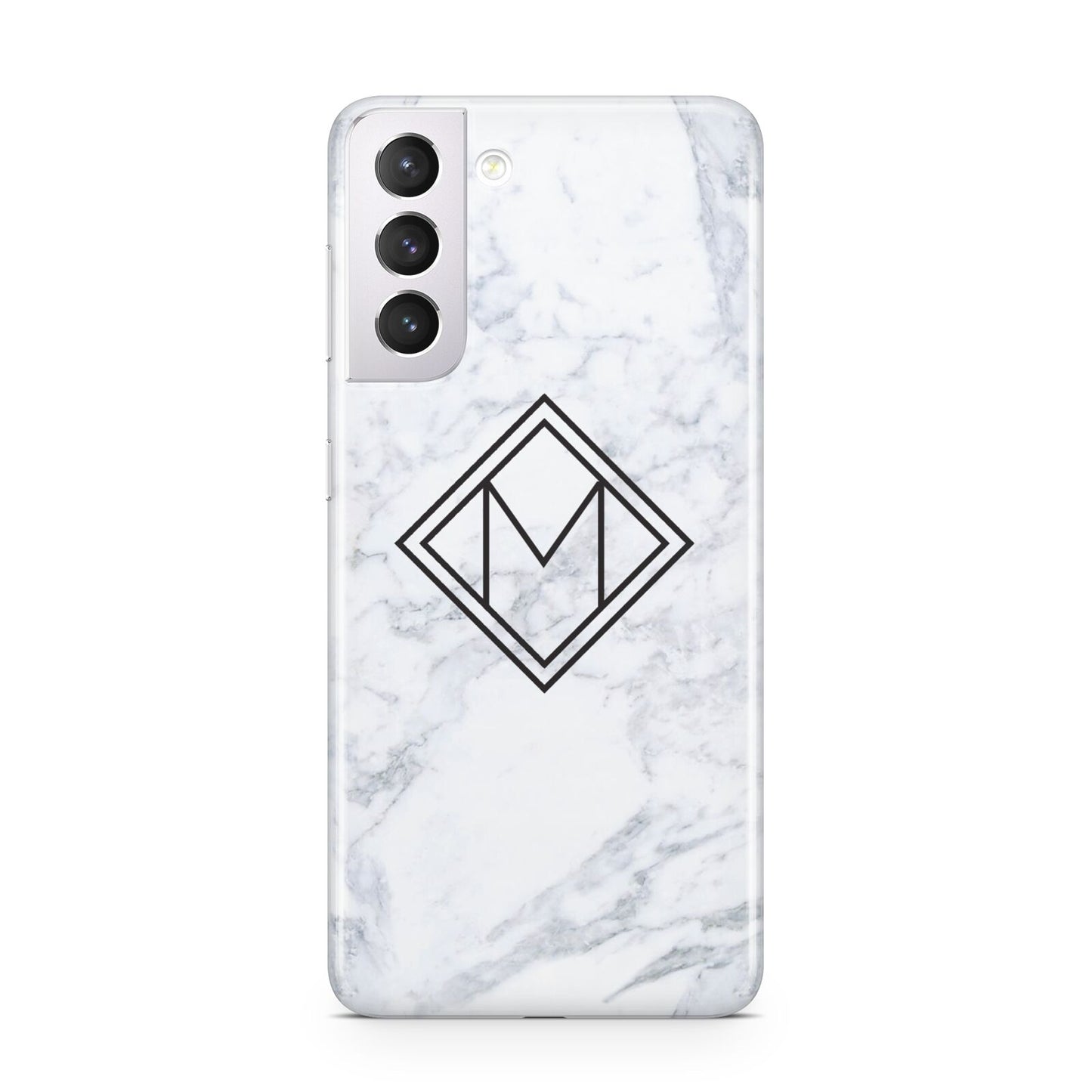 Personalised Marble Customised Initials Samsung S21 Case