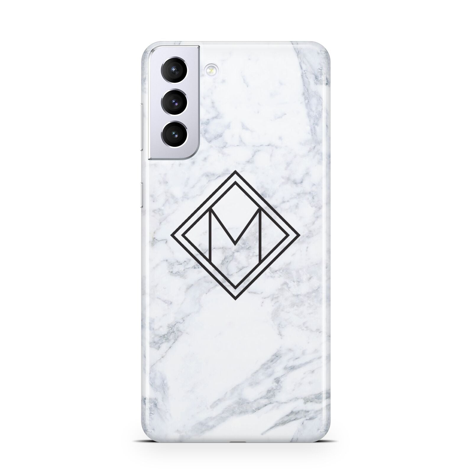 Personalised Marble Customised Initials Samsung S21 Plus Case