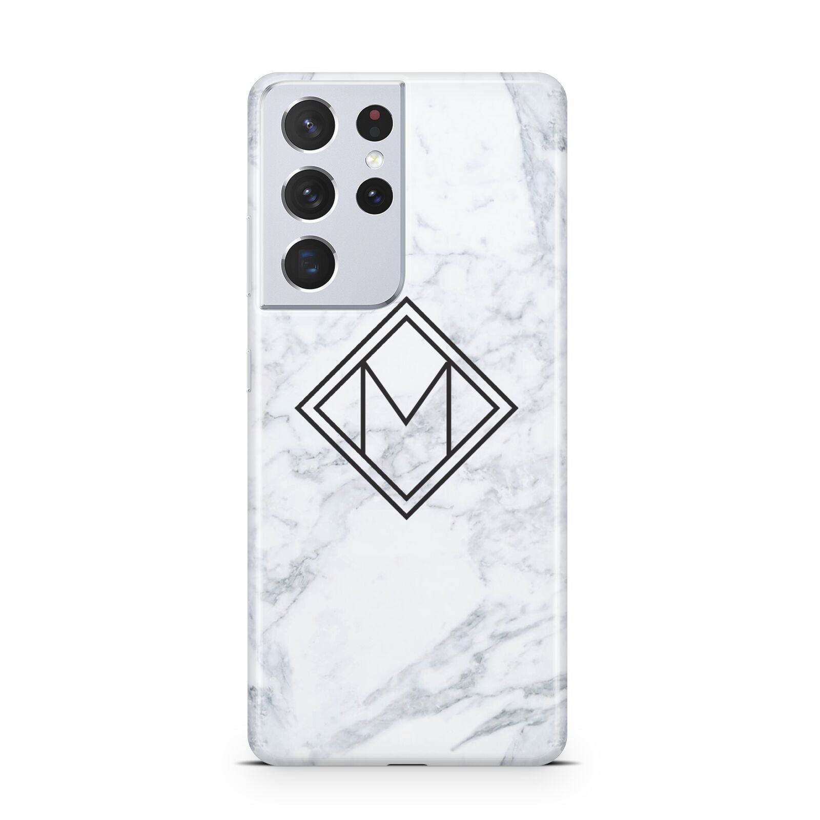 Personalised Marble Customised Initials Samsung S21 Ultra Case