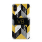 Personalised Marble Effect Initials Apple iPhone XS 3D Snap Case