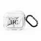 Personalised Marble Effect Initials Monogram AirPods Clear Case 3rd Gen