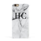 Personalised Marble Effect Initials Monogram Apple iPhone 6 3D Snap Case