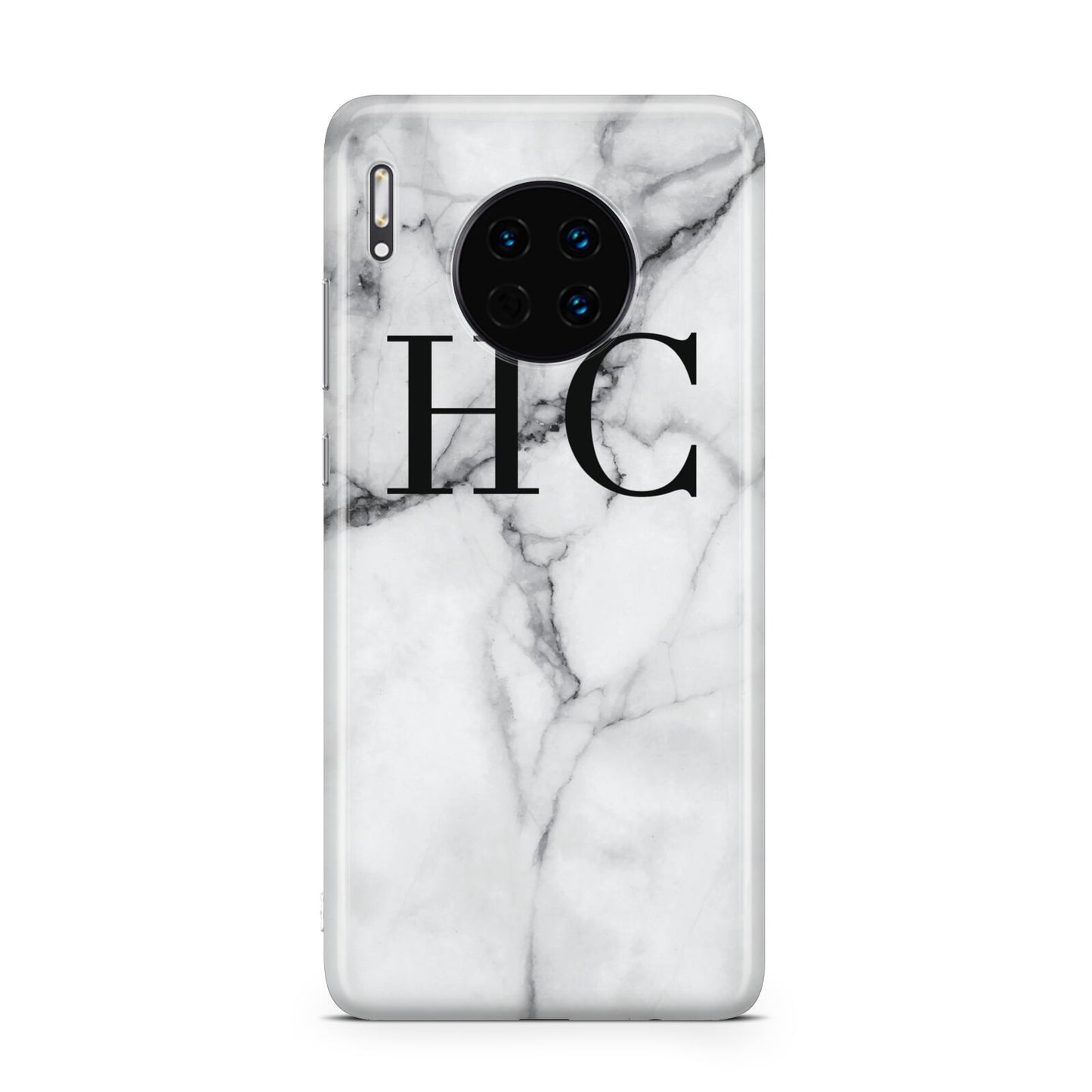 Personalised Marble Effect Initials Monogram Huawei Mate 30
