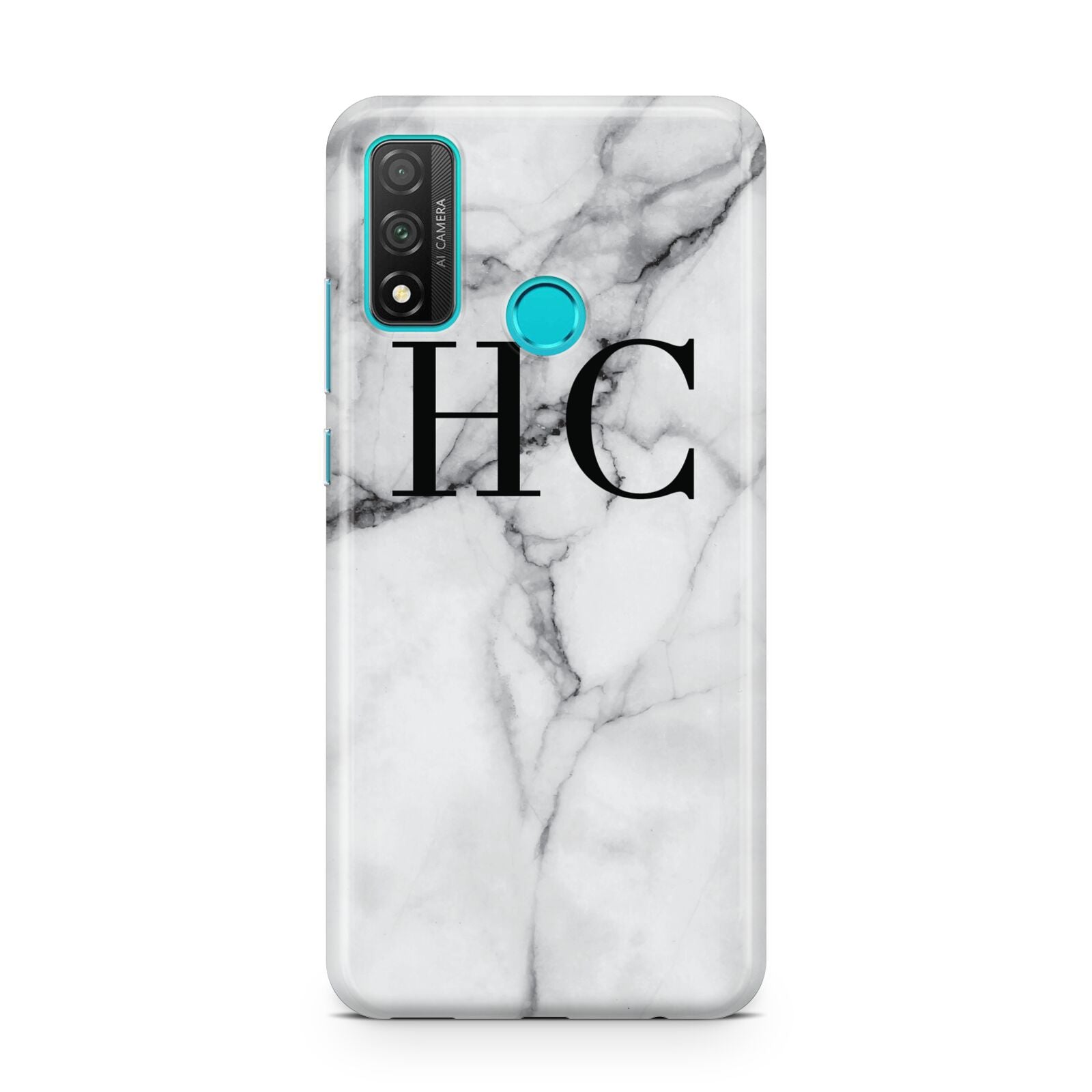 Personalised Marble Effect Initials Monogram Huawei P Smart 2020