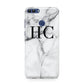 Personalised Marble Effect Initials Monogram Huawei P Smart Case