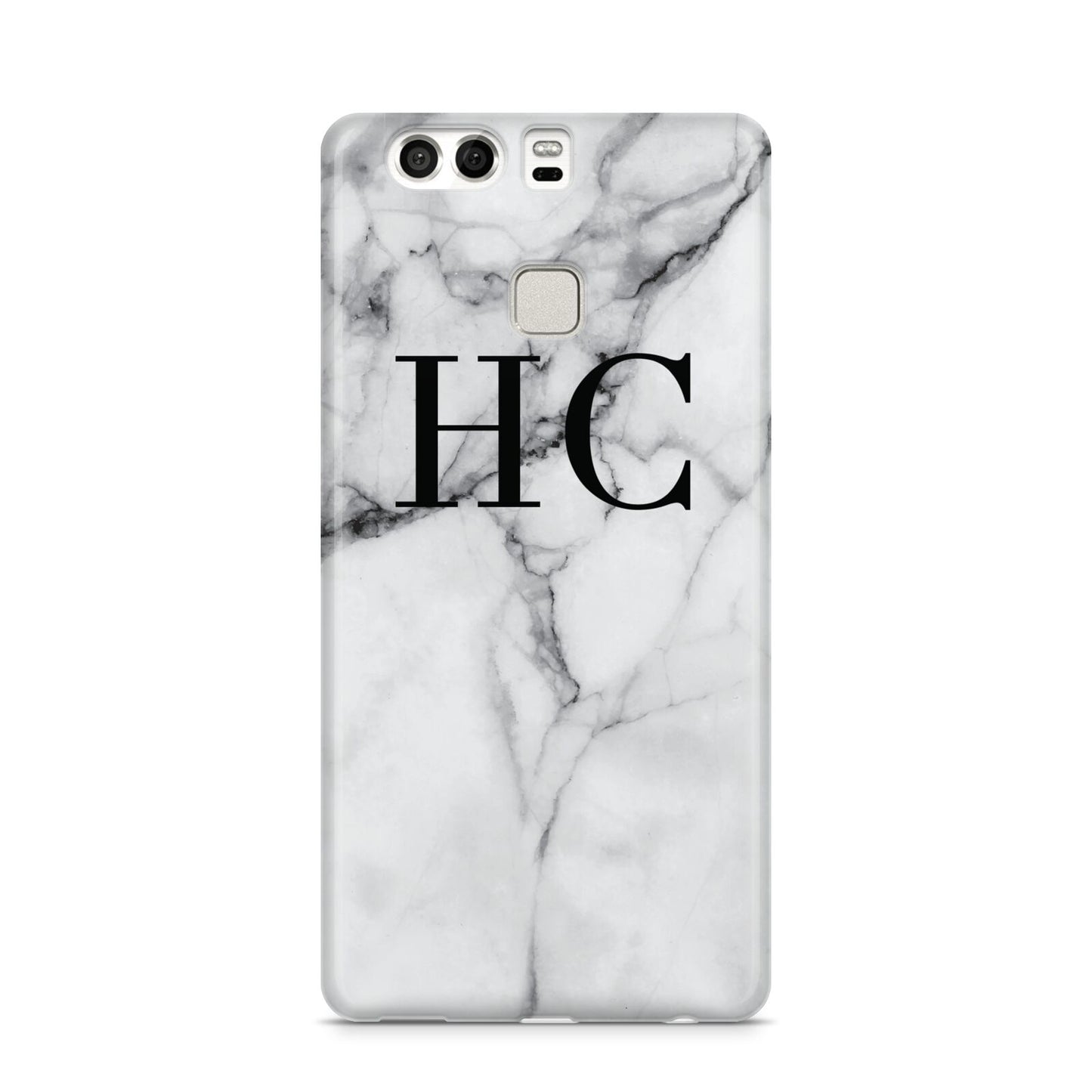Personalised Marble Effect Initials Monogram Huawei P9 Case