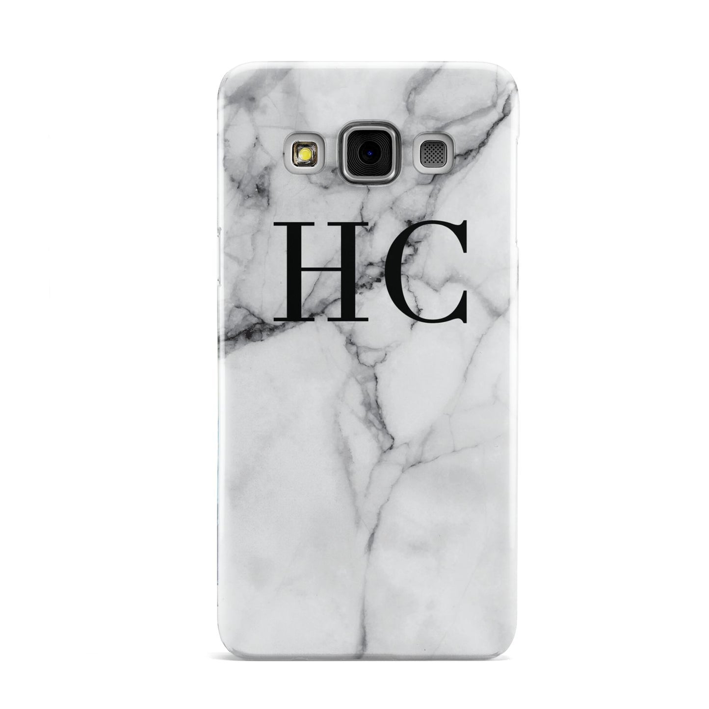 Personalised Marble Effect Initials Monogram Samsung Galaxy A3 Case