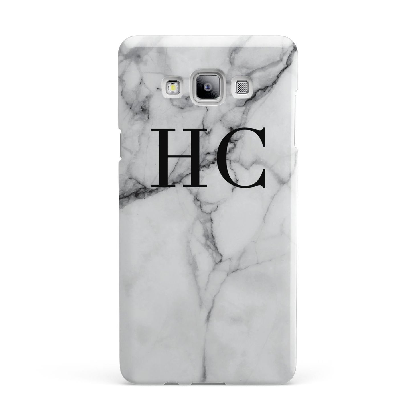 Personalised Marble Effect Initials Monogram Samsung Galaxy A7 2015 Case