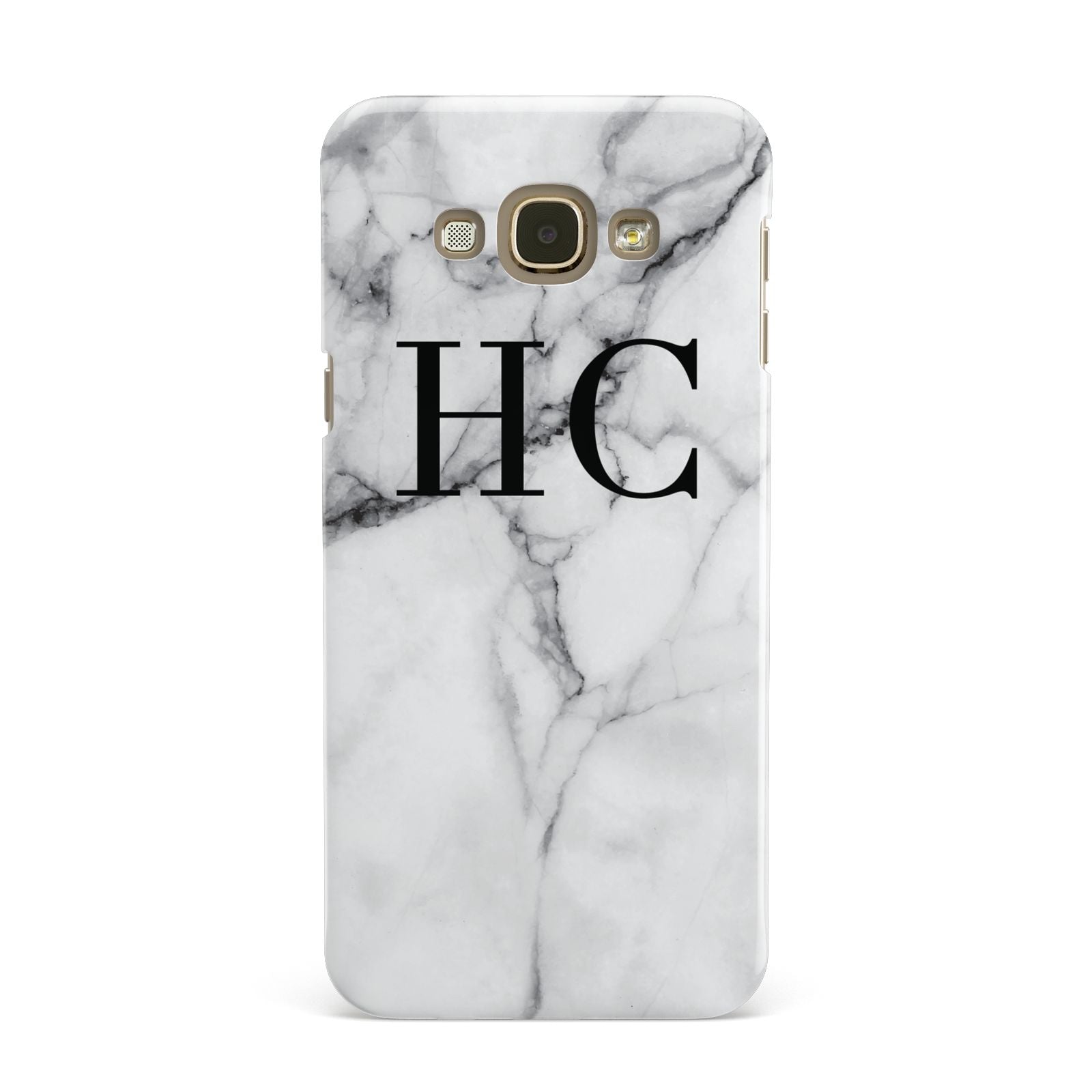 Personalised Marble Effect Initials Monogram Samsung Galaxy A8 Case