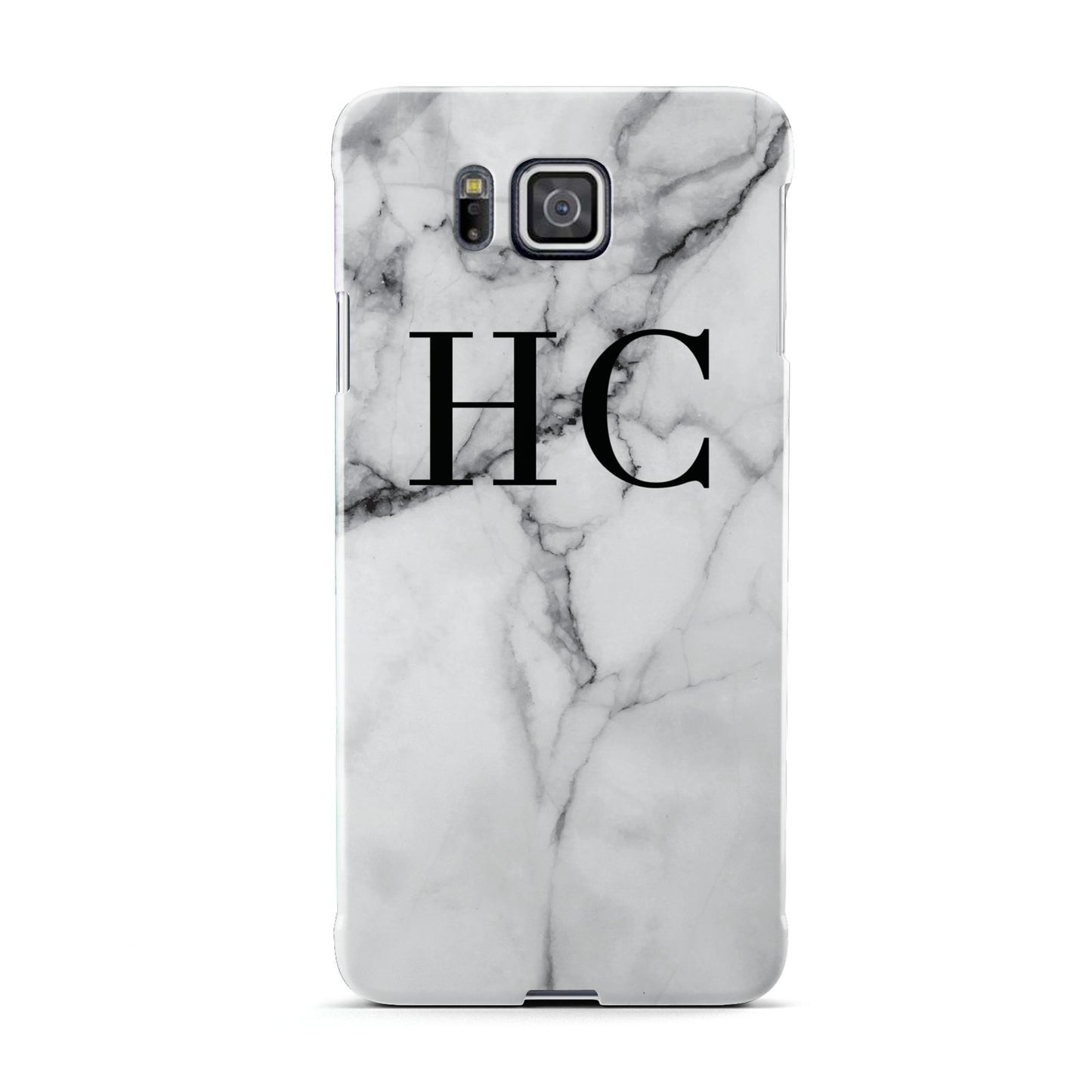 Personalised Marble Effect Initials Monogram Samsung Galaxy Alpha Case