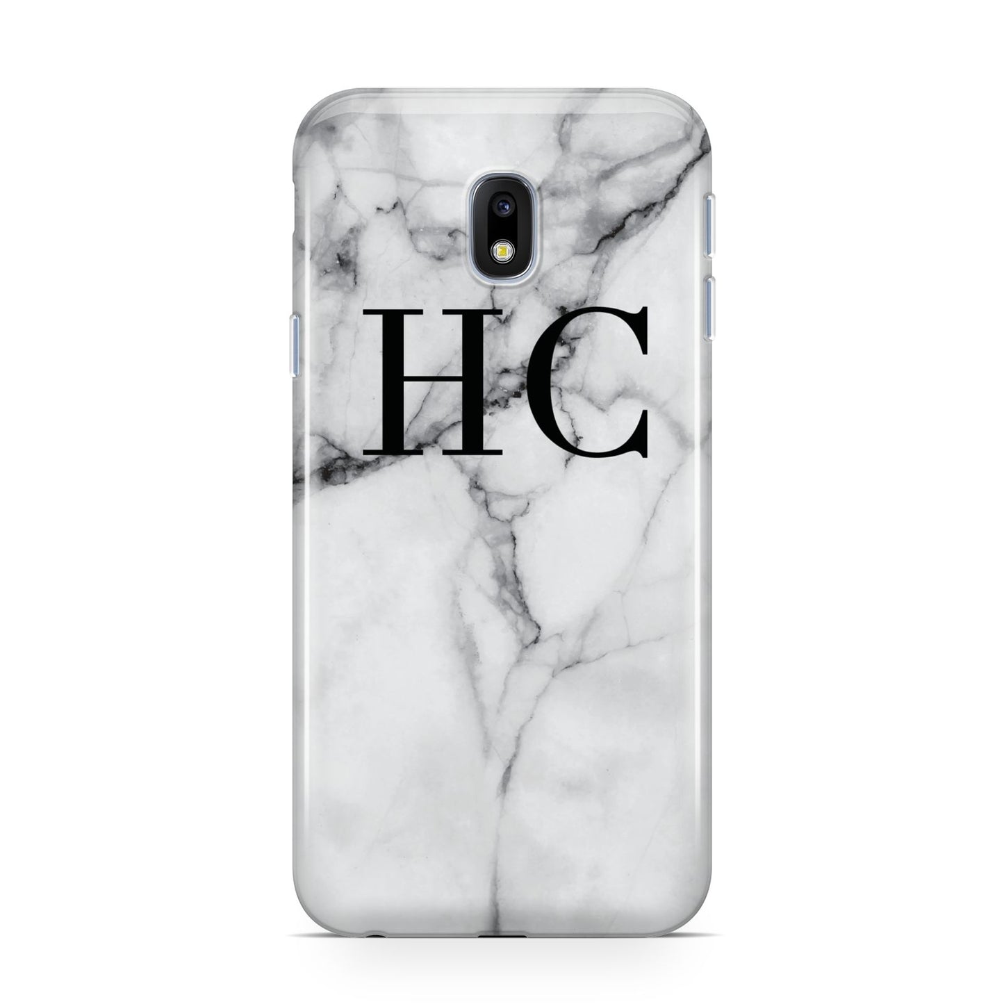 Personalised Marble Effect Initials Monogram Samsung Galaxy J3 2017 Case