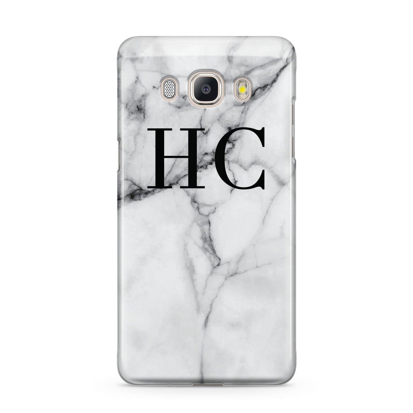 Personalised Marble Effect Initials Monogram Samsung Galaxy J5 2016 Case