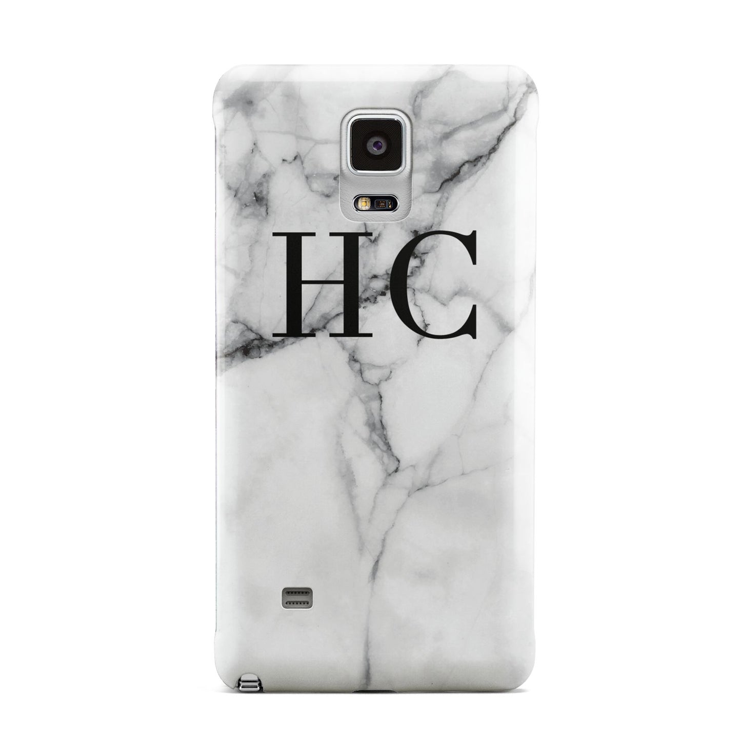Personalised Marble Effect Initials Monogram Samsung Galaxy Note 4 Case