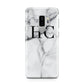 Personalised Marble Effect Initials Monogram Samsung Galaxy S9 Plus Case on Silver phone
