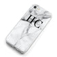 Personalised Marble Effect Initials Monogram iPhone 8 Bumper Case on Silver iPhone Alternative Image