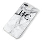 Personalised Marble Effect Initials Monogram iPhone 8 Plus Bumper Case on Silver iPhone Alternative Image