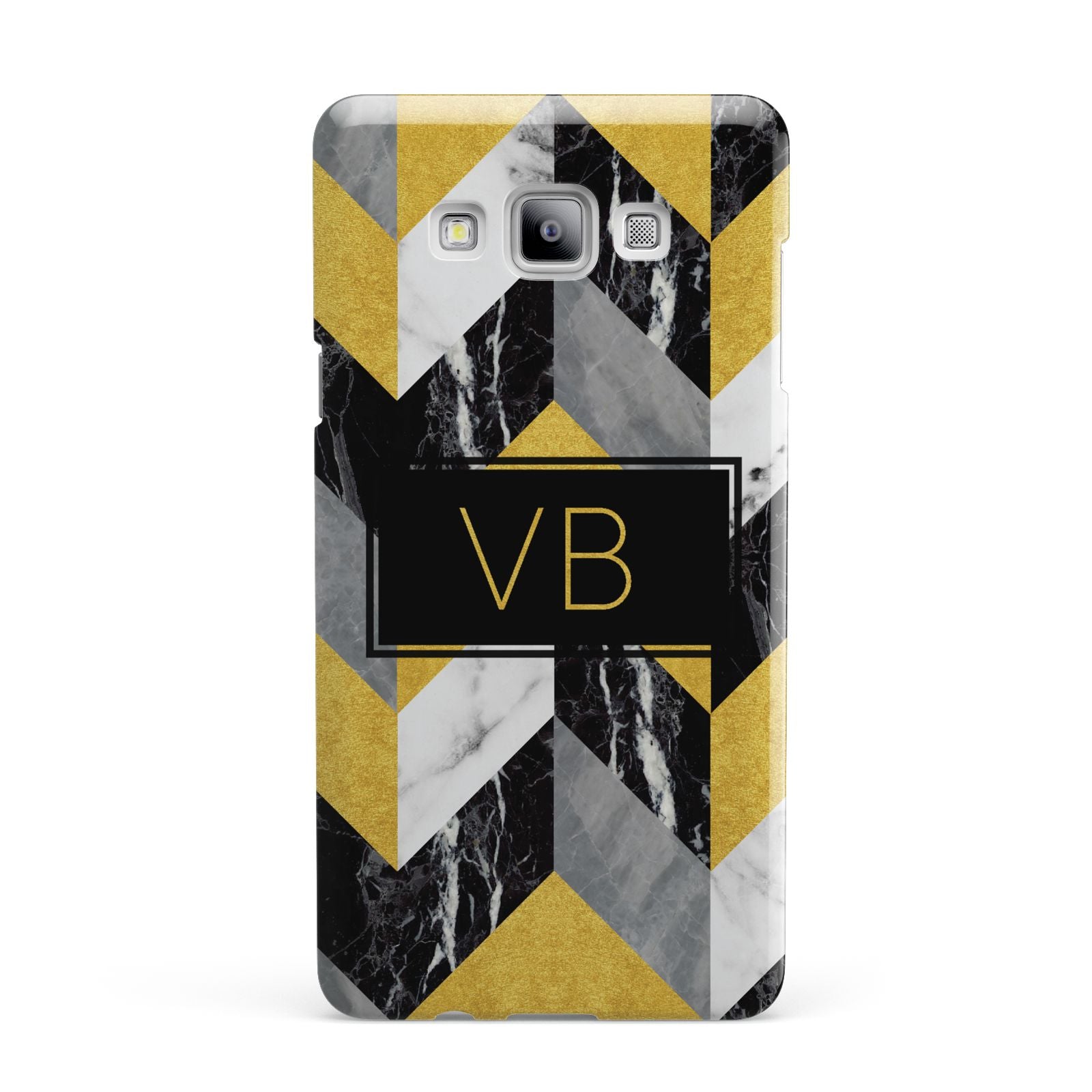 Personalised Marble Effect Initials Samsung Galaxy A7 2015 Case