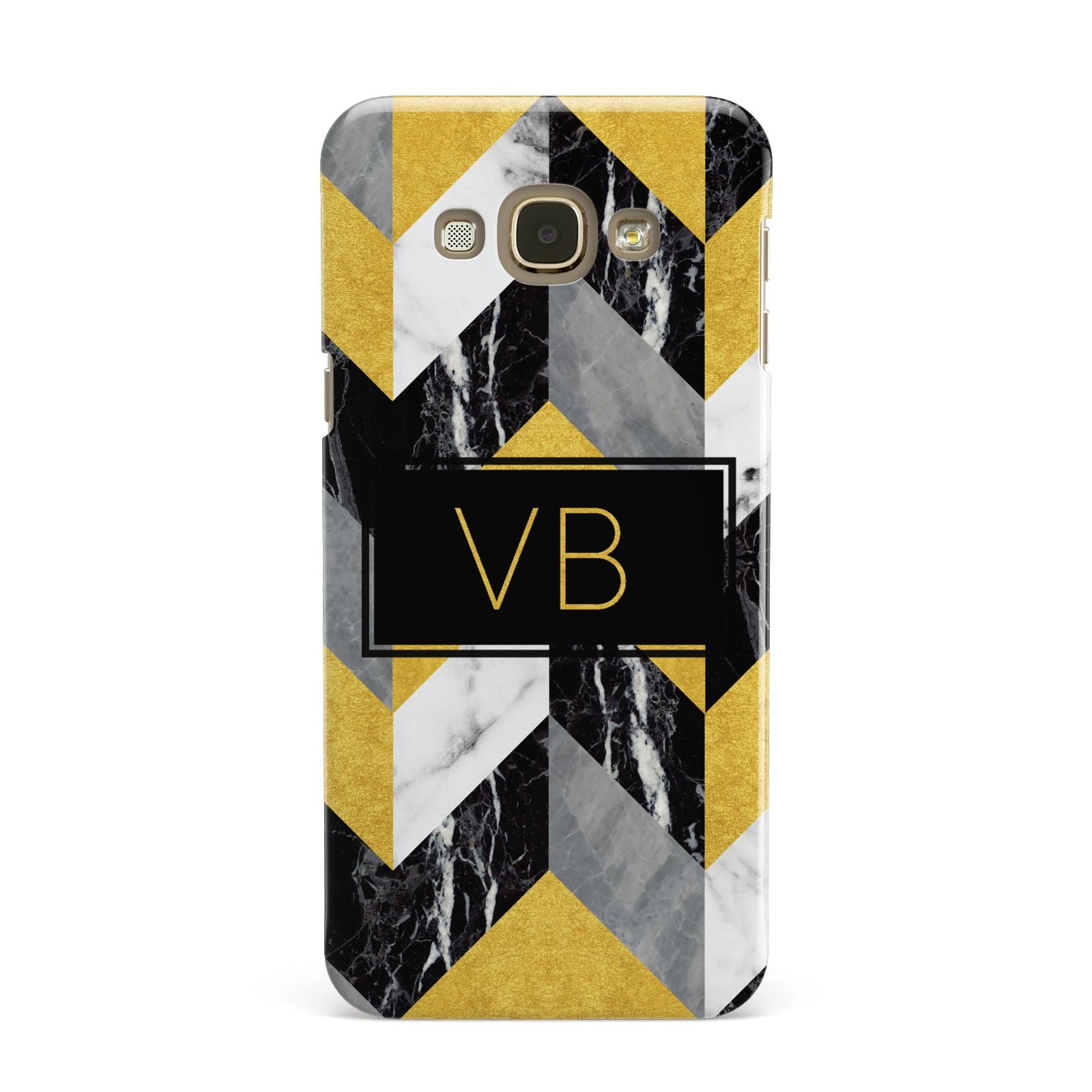Personalised Marble Effect Initials Samsung Galaxy A8 Case