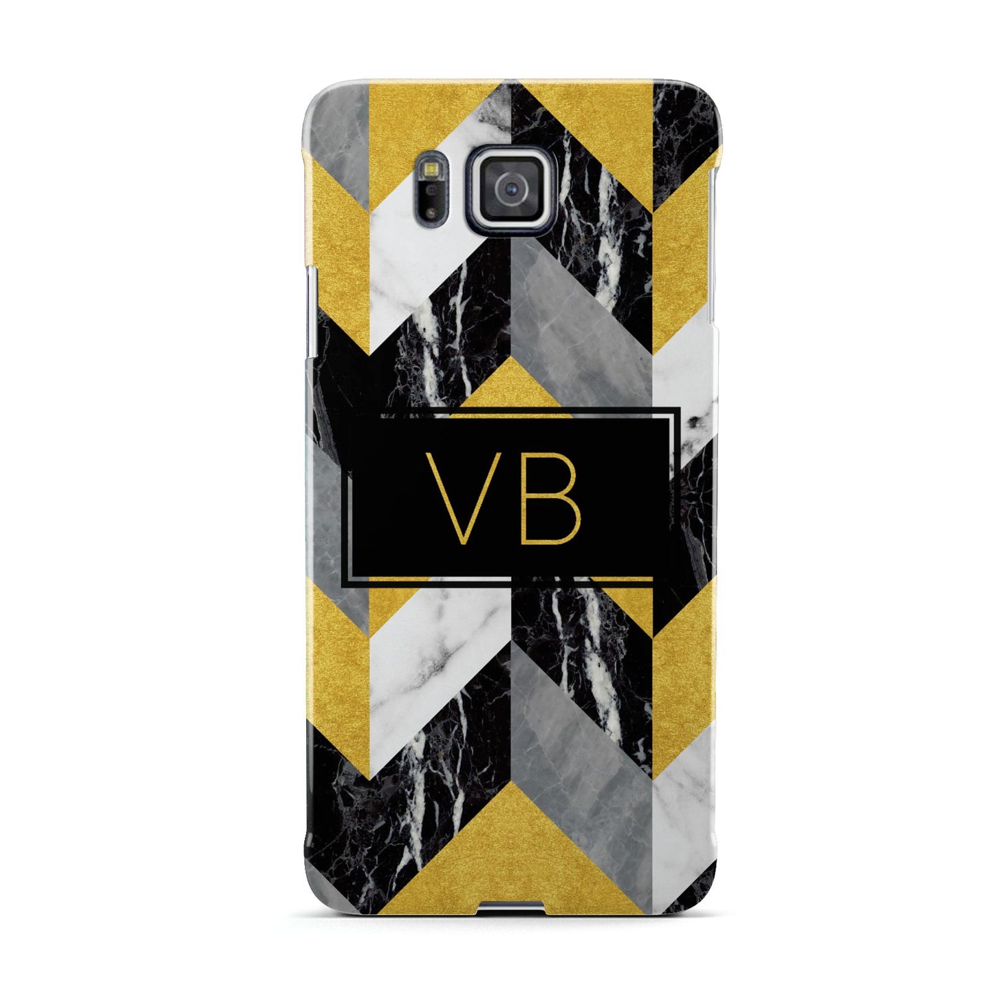 Personalised Marble Effect Initials Samsung Galaxy Alpha Case