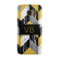 Personalised Marble Effect Initials Samsung Galaxy Case