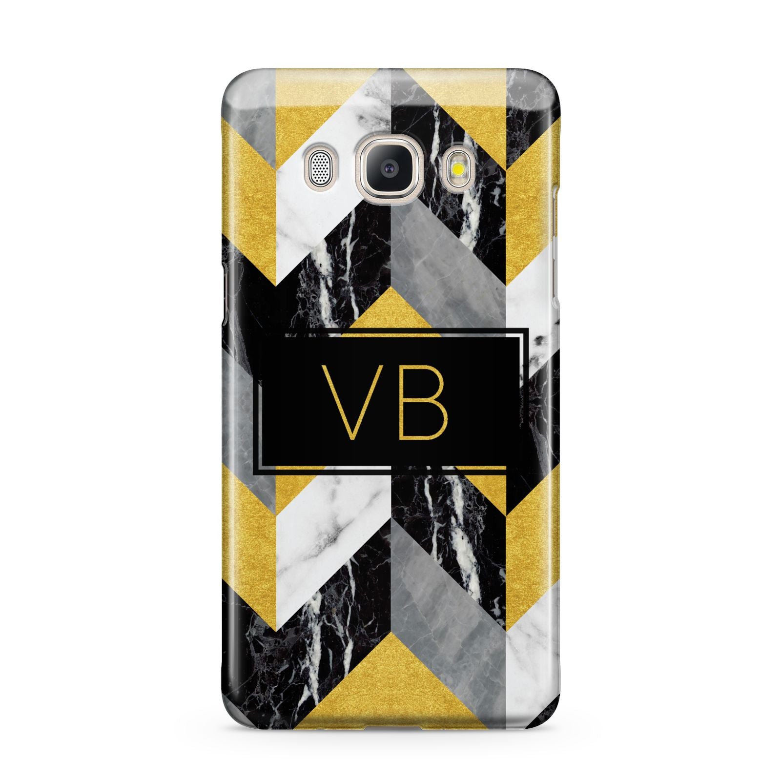 Personalised Marble Effect Initials Samsung Galaxy J5 2016 Case