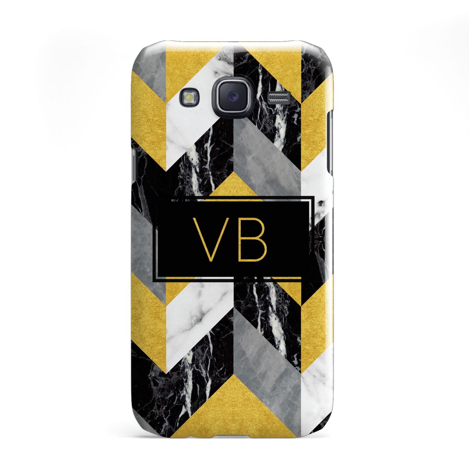 Personalised Marble Effect Initials Samsung Galaxy J5 Case