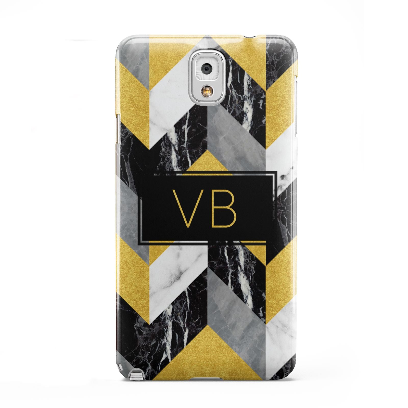 Personalised Marble Effect Initials Samsung Galaxy Note 3 Case