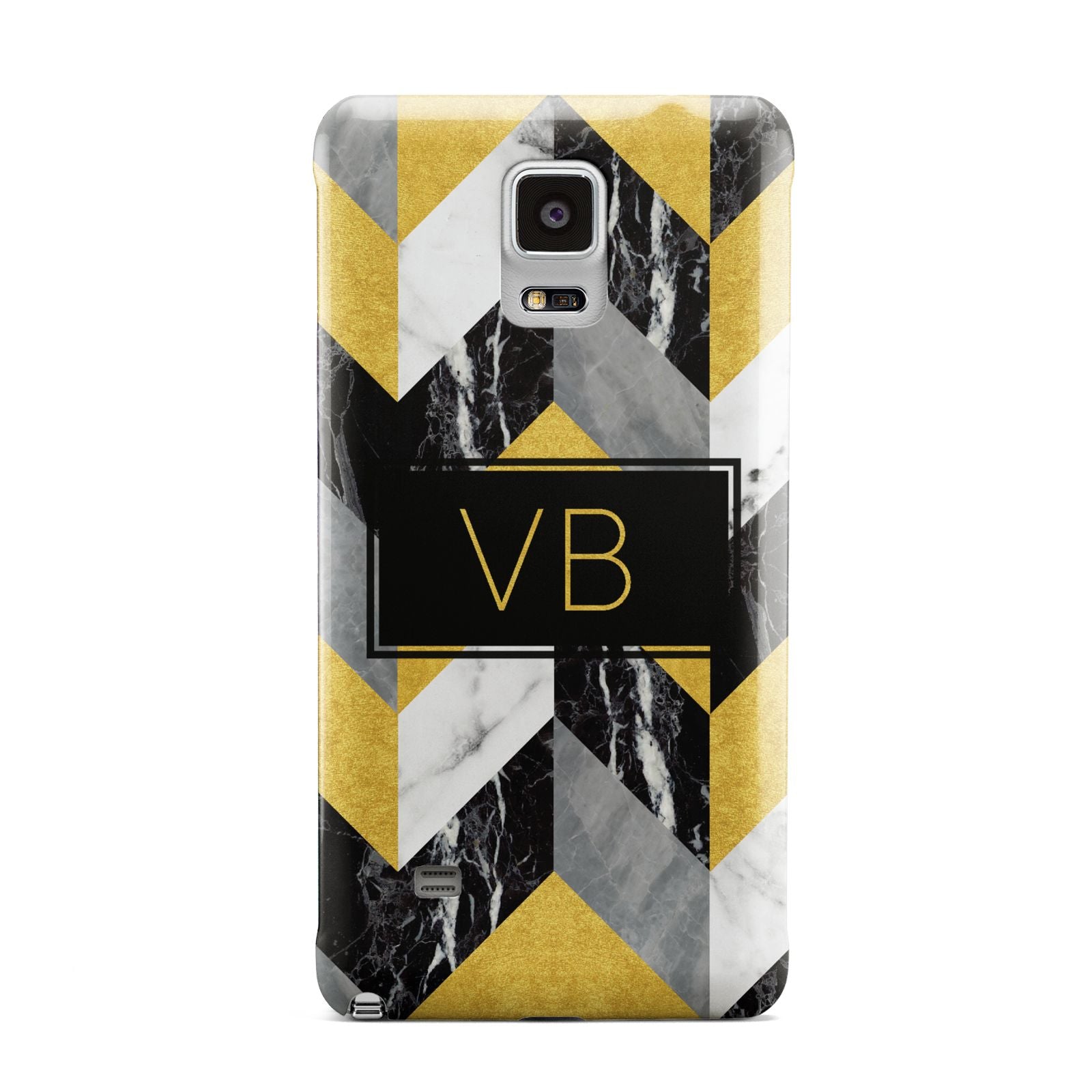 Personalised Marble Effect Initials Samsung Galaxy Note 4 Case