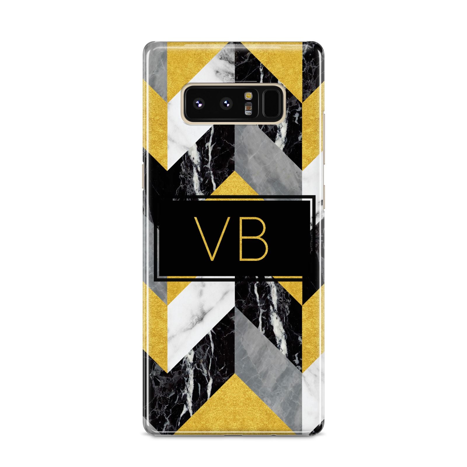 Personalised Marble Effect Initials Samsung Galaxy S8 Case