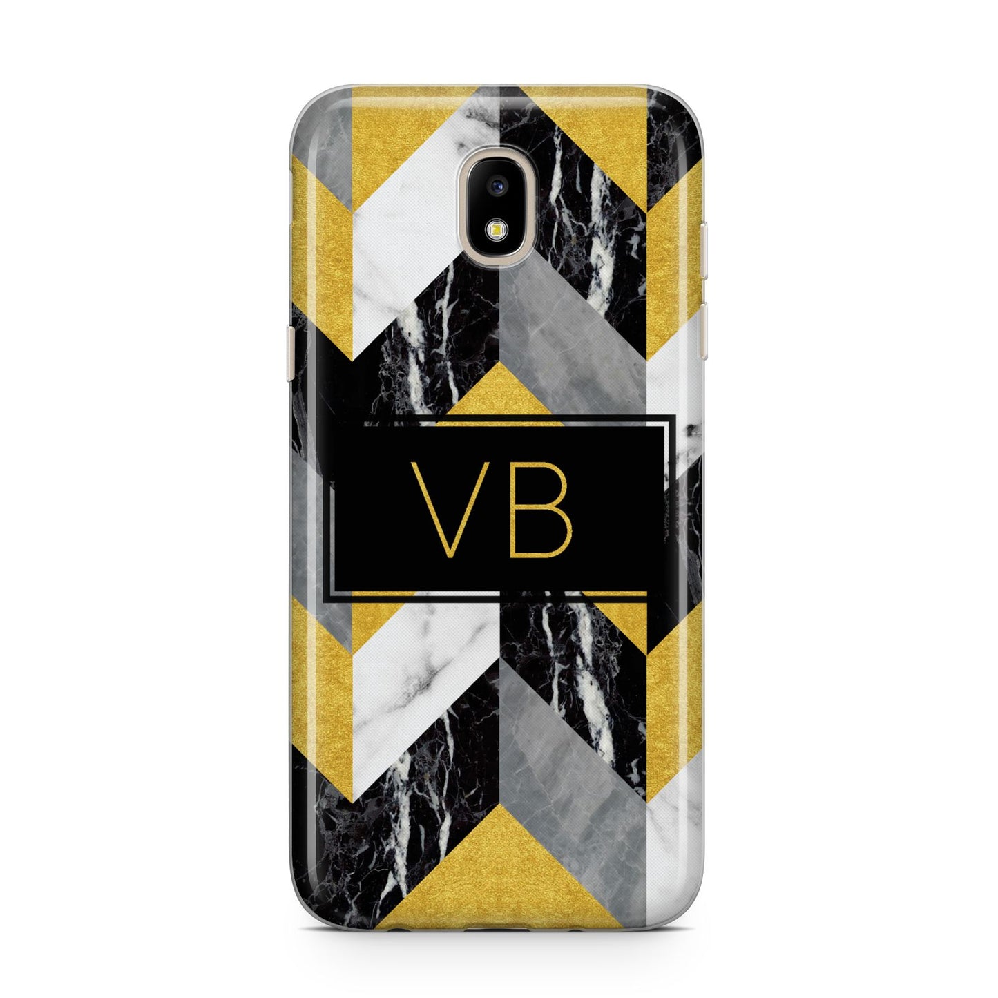 Personalised Marble Effect Initials Samsung J5 2017 Case