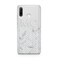 Personalised Marble Herringbone Clear Huawei P30 Lite Phone Case