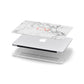 Personalised Marble Initial Rose Gold Apple MacBook Case in Detail