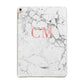 Personalised Marble Initial Rose Gold Apple iPad Gold Case