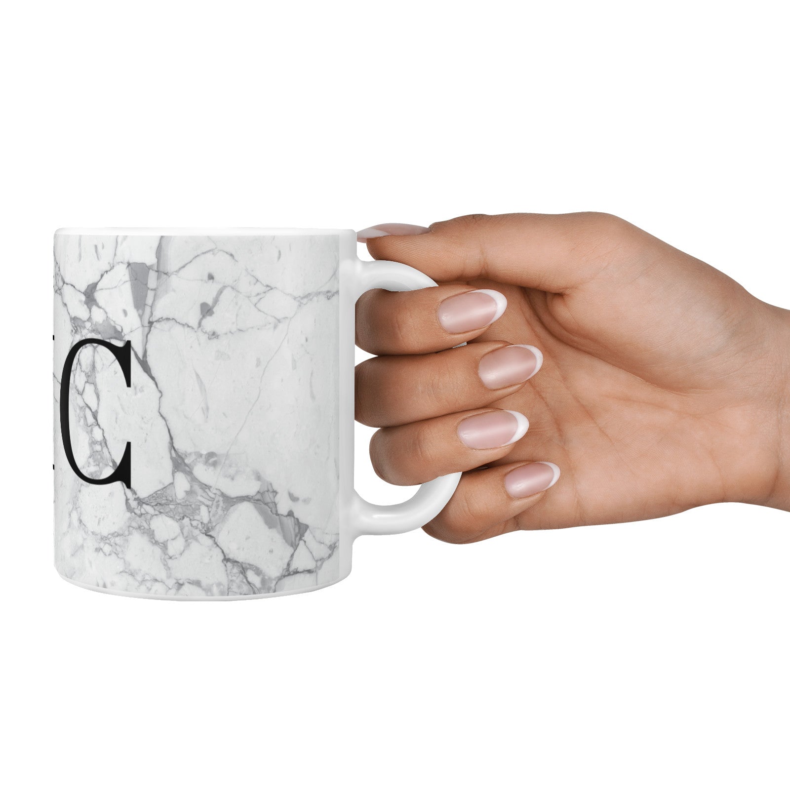 Personalised Marble Initials 10oz Mug Alternative Image 4