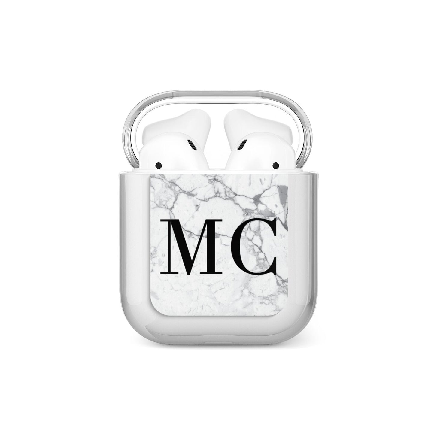 Personalised Marble Initials AirPods Case