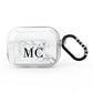 Personalised Marble Initials AirPods Pro Clear Case