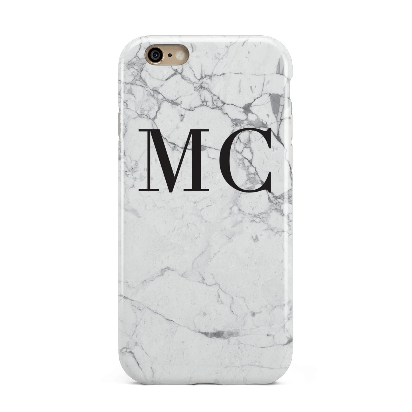 Personalised Marble Initials Apple iPhone 6 3D Tough Case