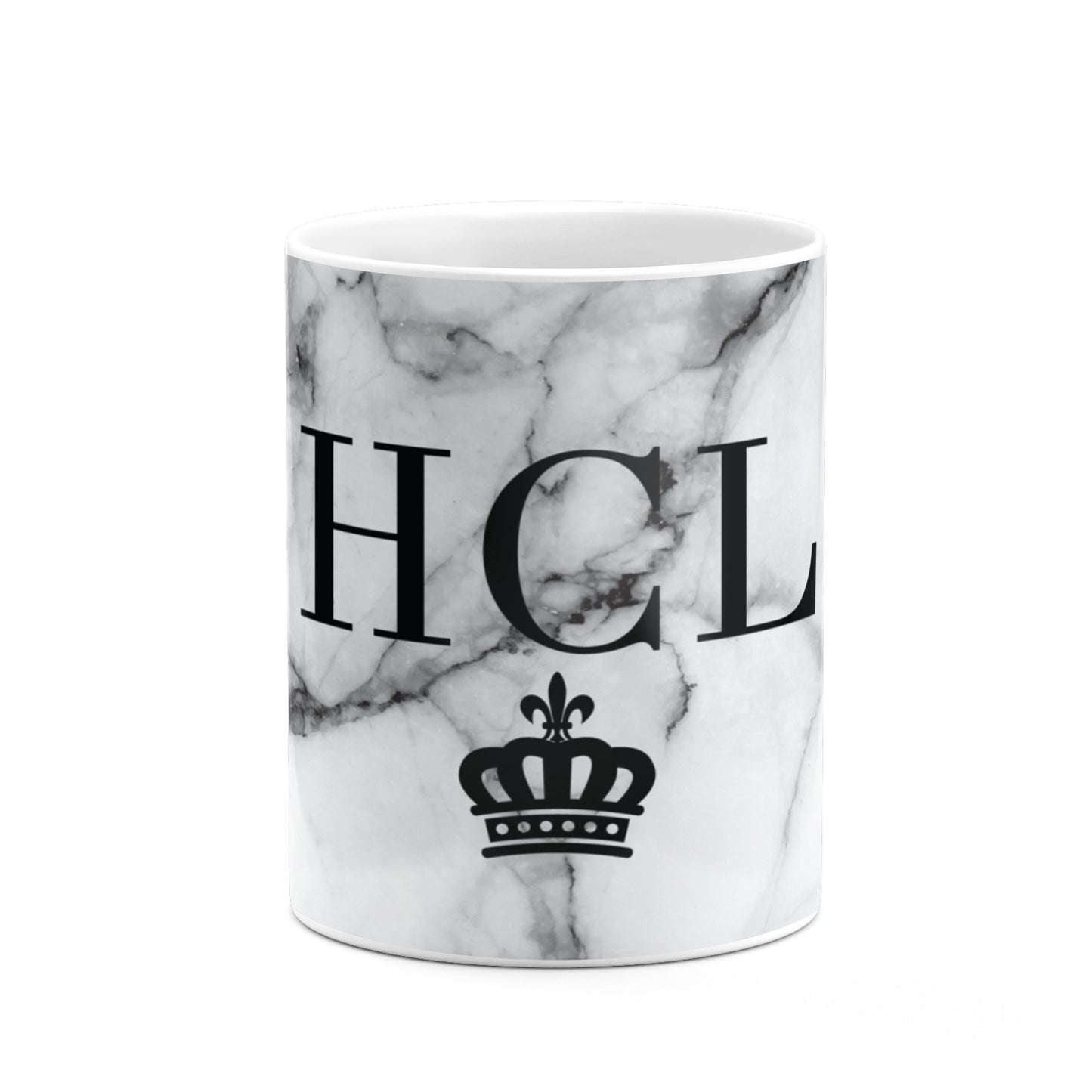 Personalised Marble Initials Crown Custom 10oz Mug Alternative Image 7