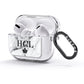 Personalised Marble Initials Crown Custom AirPods Glitter Case 3rd Gen Side Image