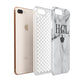 Personalised Marble Initials Crown Custom Apple iPhone 7 8 Plus 3D Tough Case Expanded View