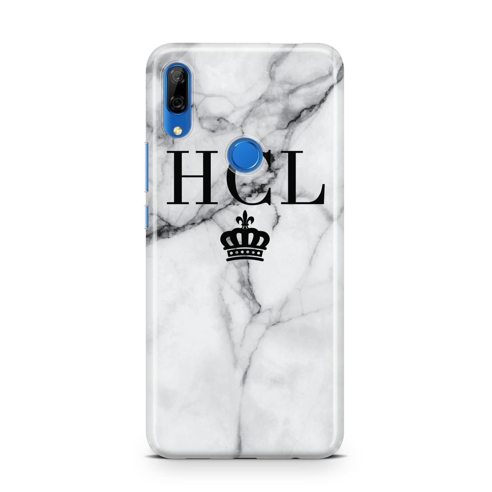 Personalised Marble Initials Crown Custom Huawei P Smart Z