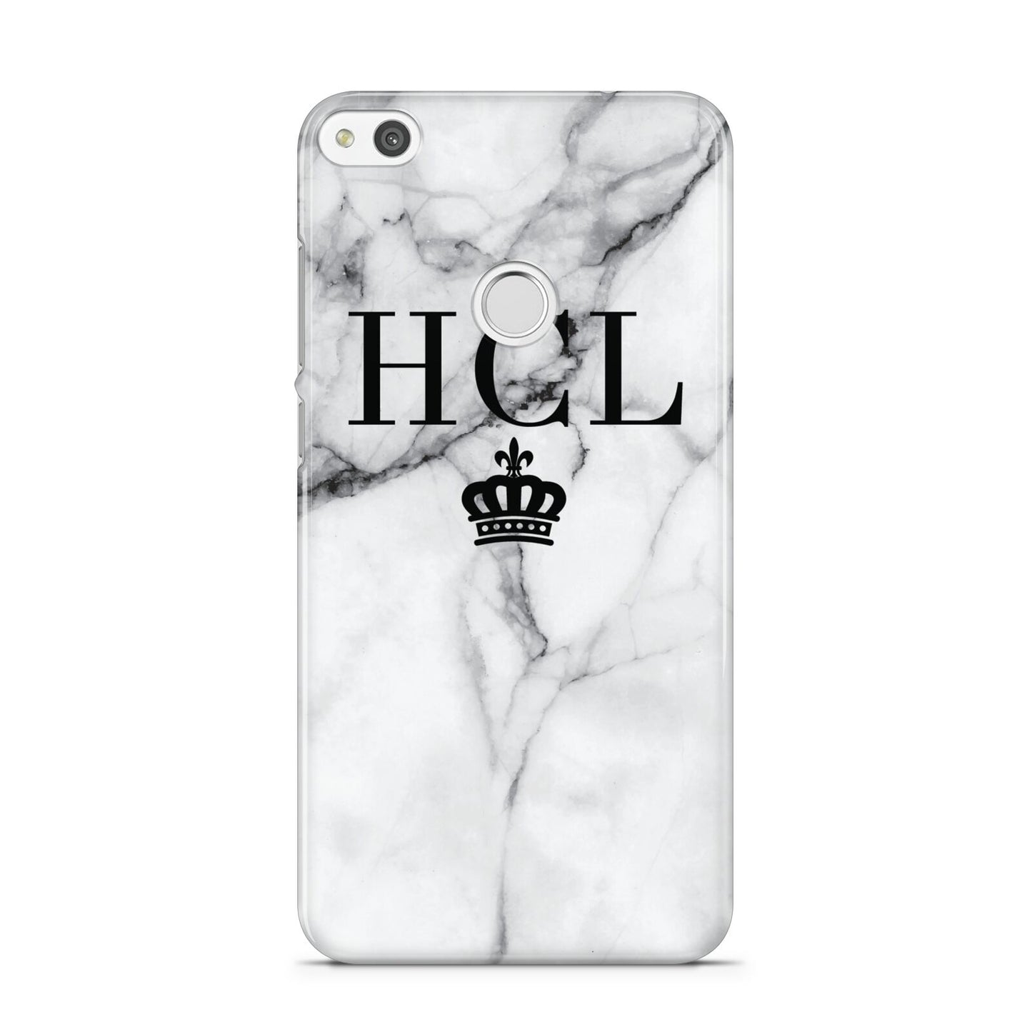 Personalised Marble Initials Crown Custom Huawei P8 Lite Case