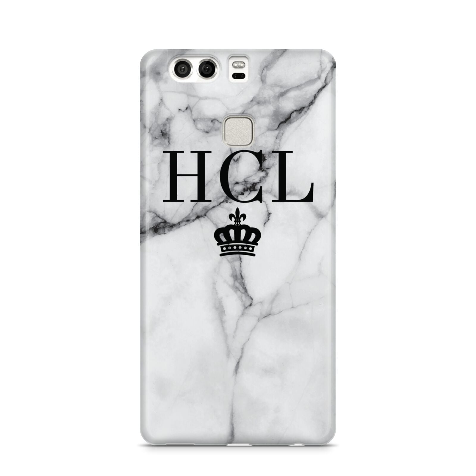 Personalised Marble Initials Crown Custom Huawei P9 Case