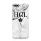 Personalised Marble Initials Crown Custom Huawei Y6 2018