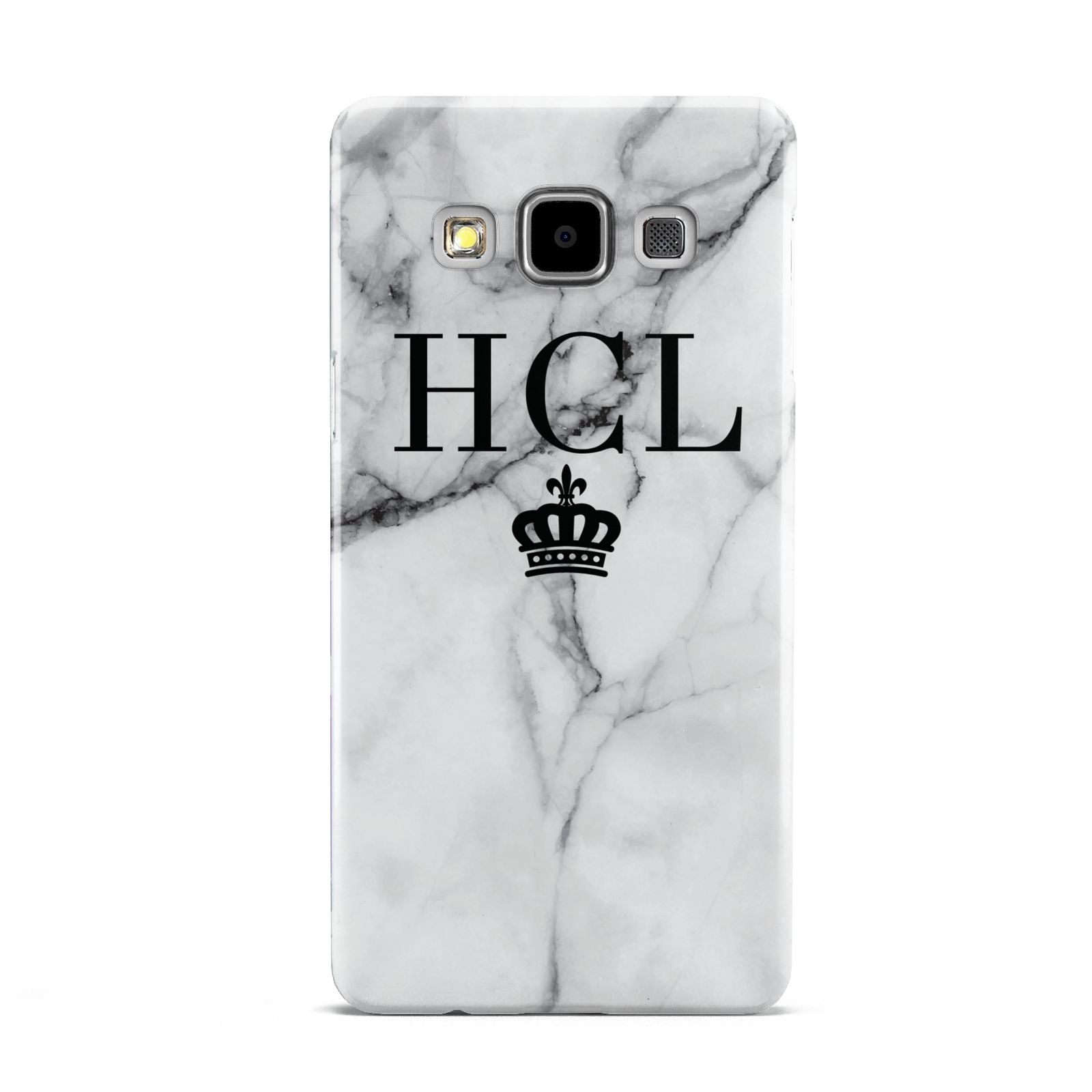 Personalised Marble Initials Crown Custom Samsung Galaxy A5 Case