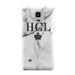 Personalised Marble Initials Crown Custom Samsung Galaxy Note 4 Case