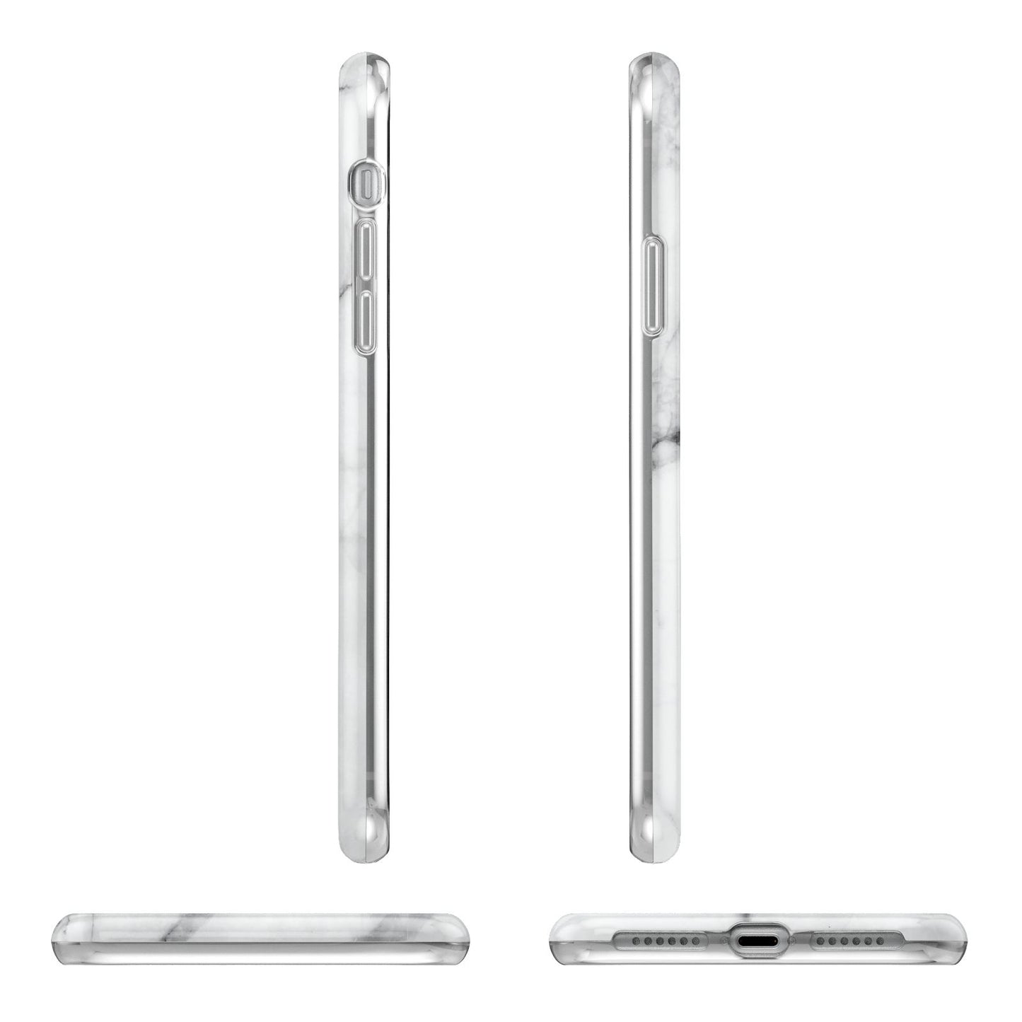 Personalised Marble Initials Crown Custom iPhone 11 Pro 3D Tough Case Angle Images