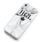 Personalised Marble Initials Crown Custom iPhone 8 Bumper Case on Silver iPhone Alternative Image
