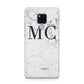 Personalised Marble Initials Huawei Mate 20X Phone Case
